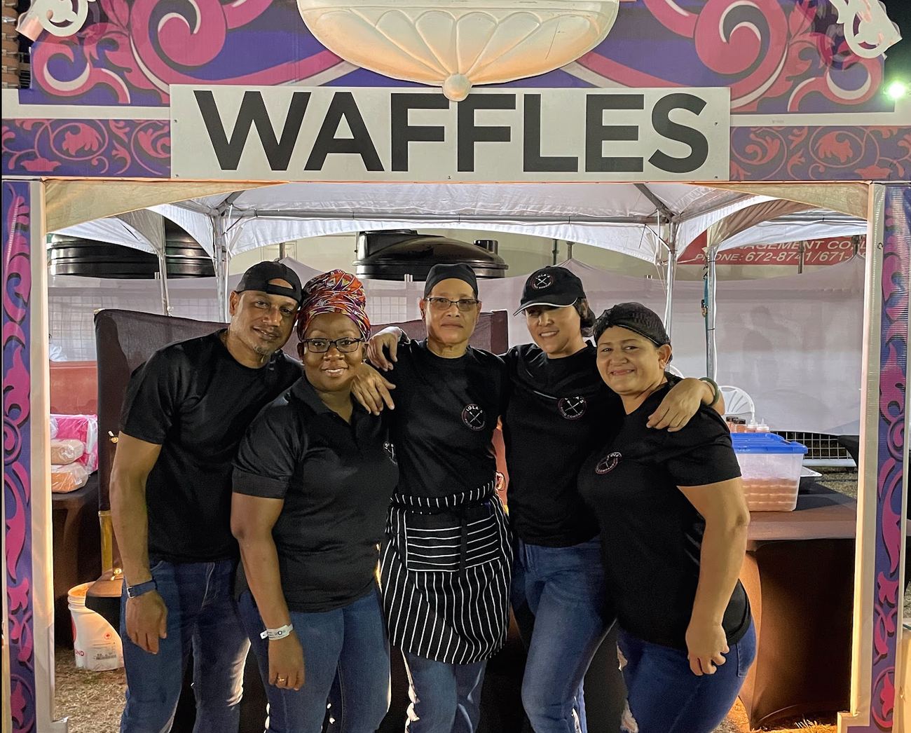 Lola's Food Company team at a catered event